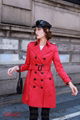Women's Vintage          Beige Check Trench Coat          Trench Coat for women 12