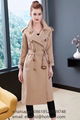 Women's Vintage          Beige Check Trench Coat          Trench Coat for women 14