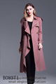 Women's Vintage          Beige Check Trench Coat          Trench Coat for women 18