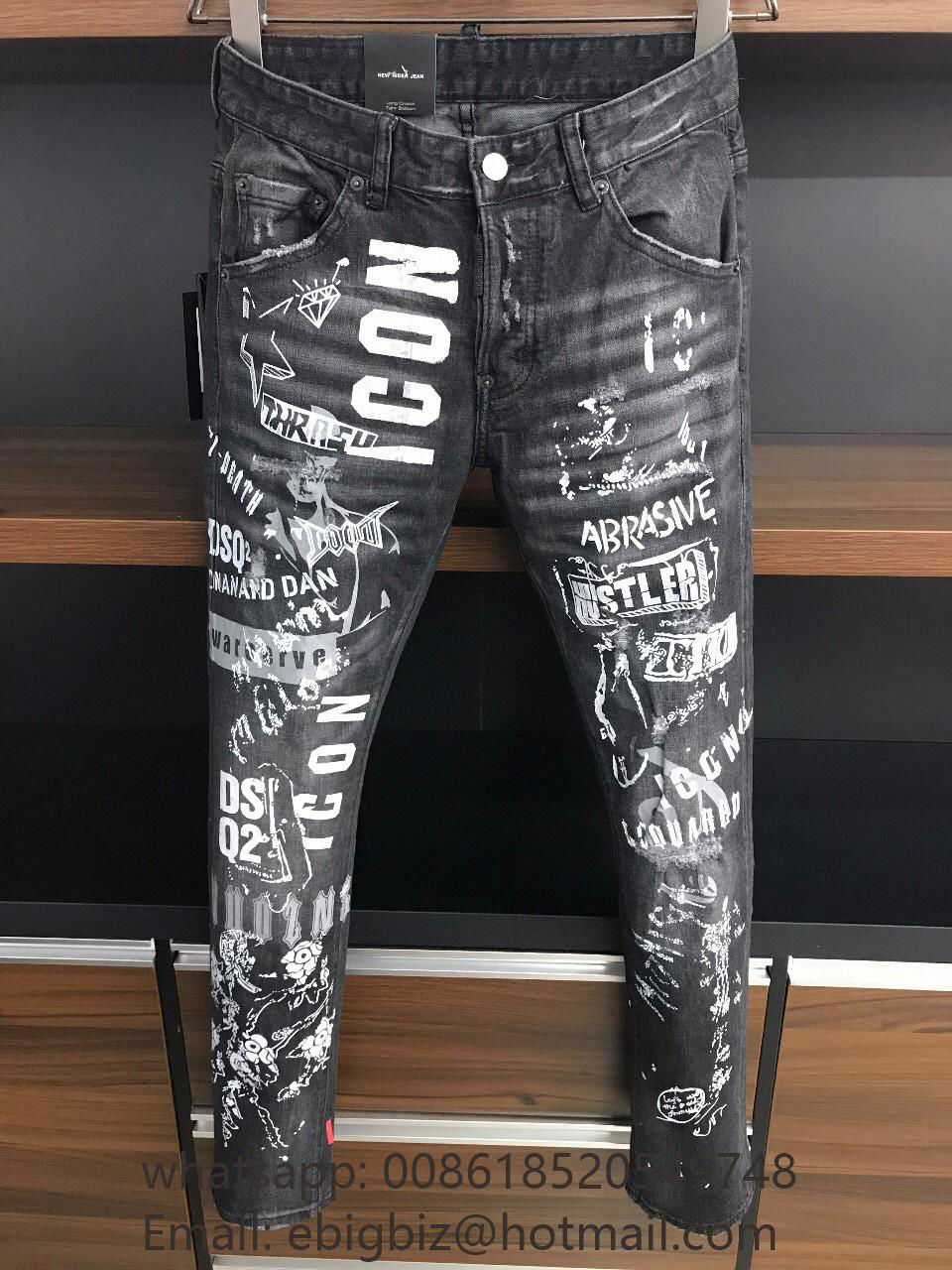 Wholesale Dsquared2 jeans men Cheap DSquared2  SKINNY jeans man Dsquared2 jeans 4