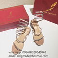 Cheap Rene Caovilla Crystal-strap Satin Mules Discount Rene Caovilla Women Shoes 8