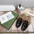 Wholesale Gucci Fur loafers Cheap gucci Fur Slides discount Gucci Mules men