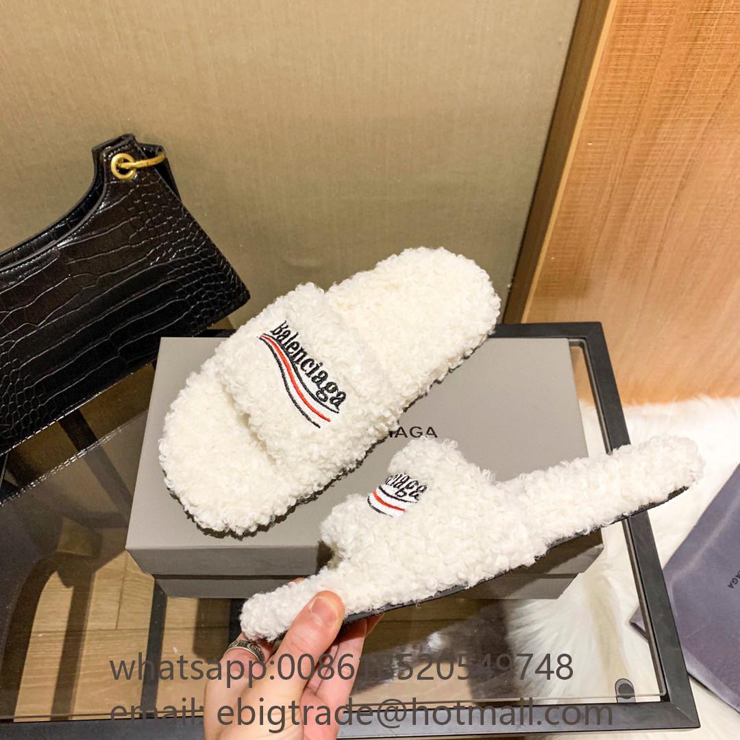            Women's Furry Slides            Furry Faux Fur Shearling Sandals Mule 14