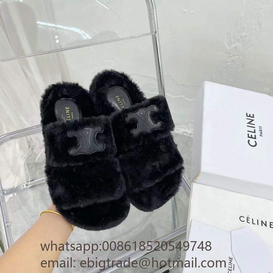 Cheap        Furry Slides Sandals        fur Slides        Wool Slippers Price 5