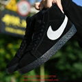 Nike SB Zoom Blazer Mid Black White Suede Skate Shoes Sneakers