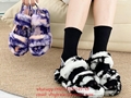 Cheap     Slippers Wholesale     Warm Fluffy Faux Fur Slippers Slides Sandals 1