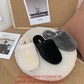 Cheap     Slippers Wholesale     Warm Fluffy Faux Fur Slippers Slides Sandals 7