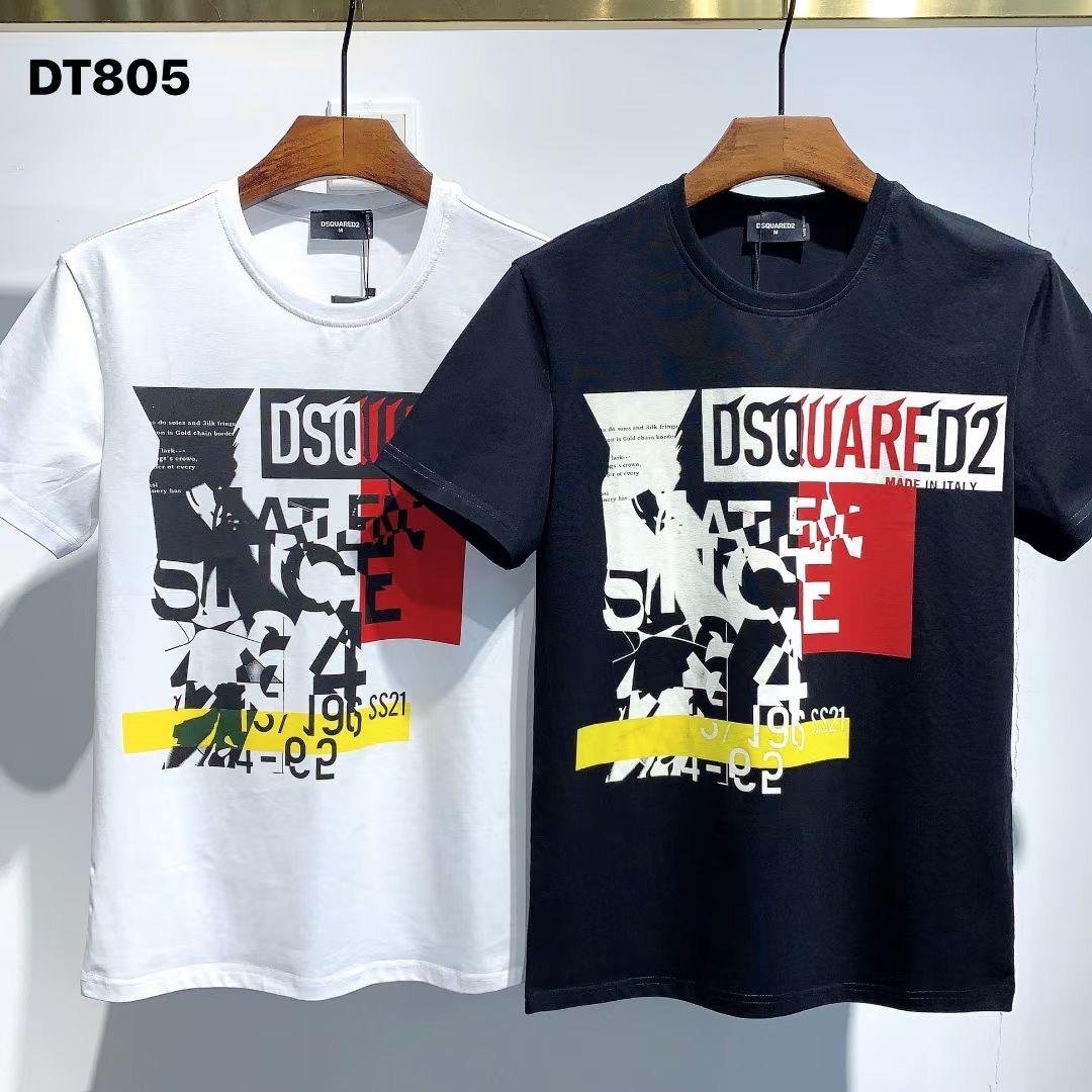 Wholesale Dsquared2 men's t shirts Cheap Dsquared2 ICON UNISEX Slim Fit T-Shirts 4