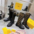 Fendi Fendi Rockoko combat boots Wholesaler Fendi boots Fendi leather boots 