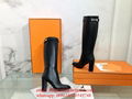 Hermes Leather Tall riding Boots Hermes Calfskin Jumping Boots Hermes Boots