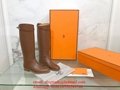 Hermes Leather Tall riding Boots Hermes Calfskin Jumping Boots Hermes Boots