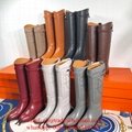 Hermes Leather Tall riding Boots Hermes Calfskin Jumping Boots Hermes Boots