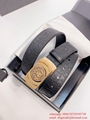 Versace Medusa Gold Buckle Black Leather Belt men's VERSACE Leather Belt Versace