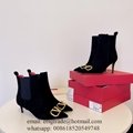 Wholesale           Garavani Rockstud Leather Boots           High heel Boots  10
