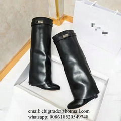 Cheap          Shark Lock Leather Boots Wholesaler          boots for Women