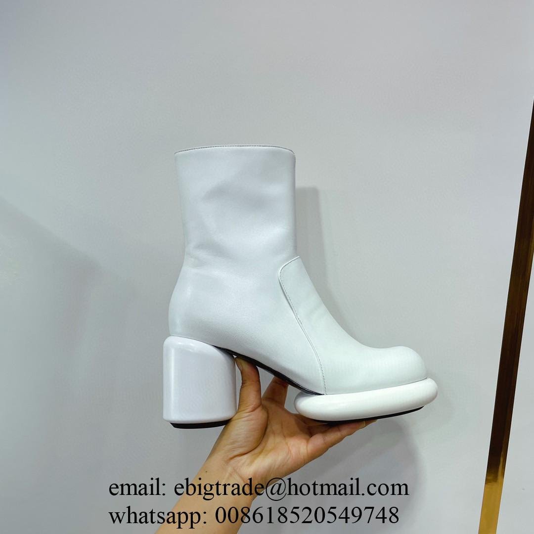 Jil Sander Womens Leather Shoes Chunky Heels Cheap Jil Sander Womens Boots Price 4