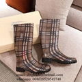 BURBERRY CLEMENCE RUBBER RAIN BOOTS 