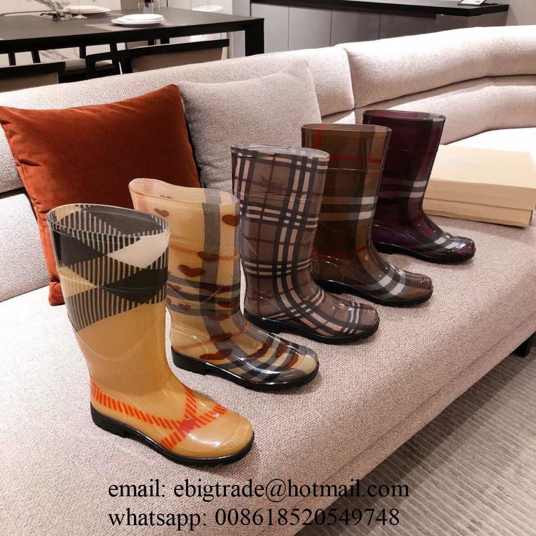 Wholesale          Boots          Women’s House Check Rubber Rain Boots Shoes 5