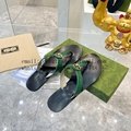 Wholesaler Gucci Womens Sandals Gucci GG Marmont Leather Flip Flop Thong Sandals