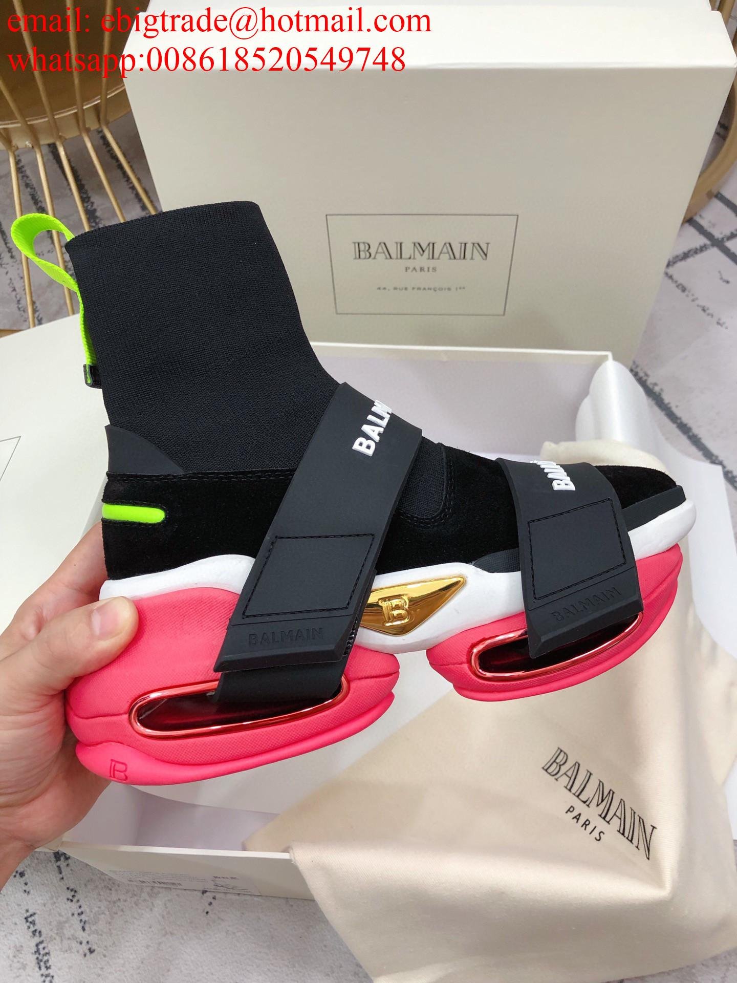 Balmain Black B-Bold Monogram High Top Sneakers