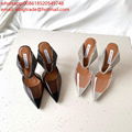 Cheap Aquazzura embellished leather sandals AQUAZZURA Tequila Plexi PVC sandals 