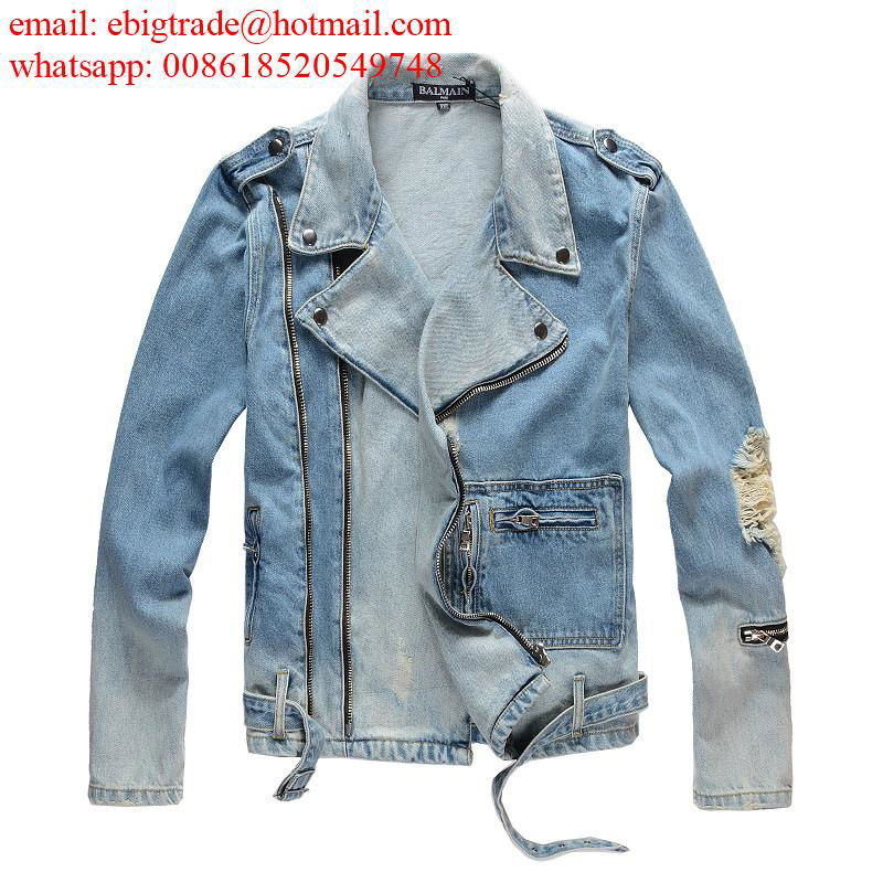 men's balmain denim jacket