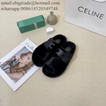 Celine Shearling Slides women