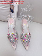 Wholsaler Rene Caovilla Sandals Rene Caovilla Crystals Pumps Wedding Shoes