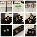Wholesaler Cha-nel COCO Brand Earrings Pearl necklace hair barrette bracelets 4
