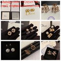 Wholesaler Cha-nel COCO Brand Earrings Pearl necklace hair barrette bracelets