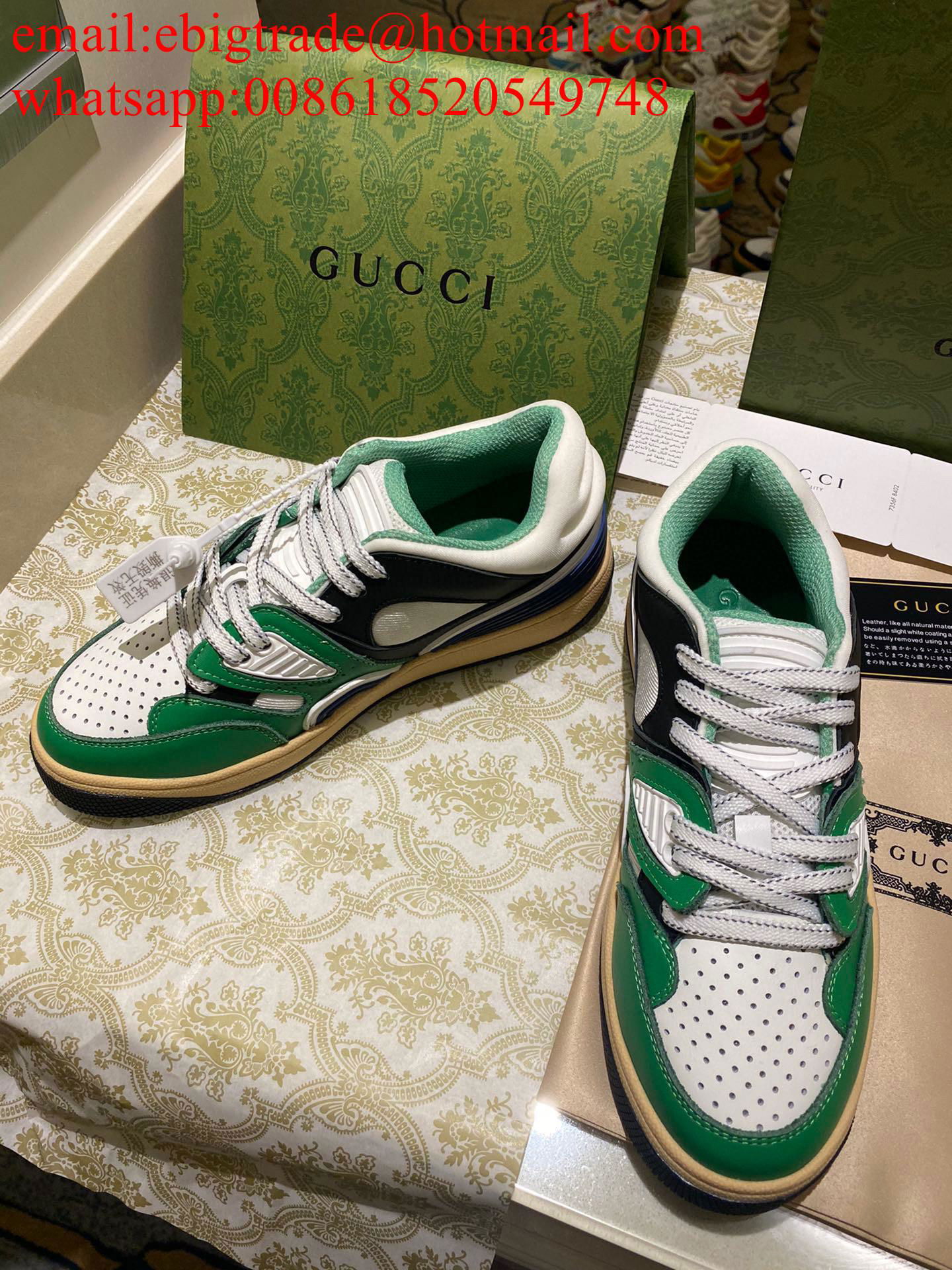 men Gucci Basket Sneakers