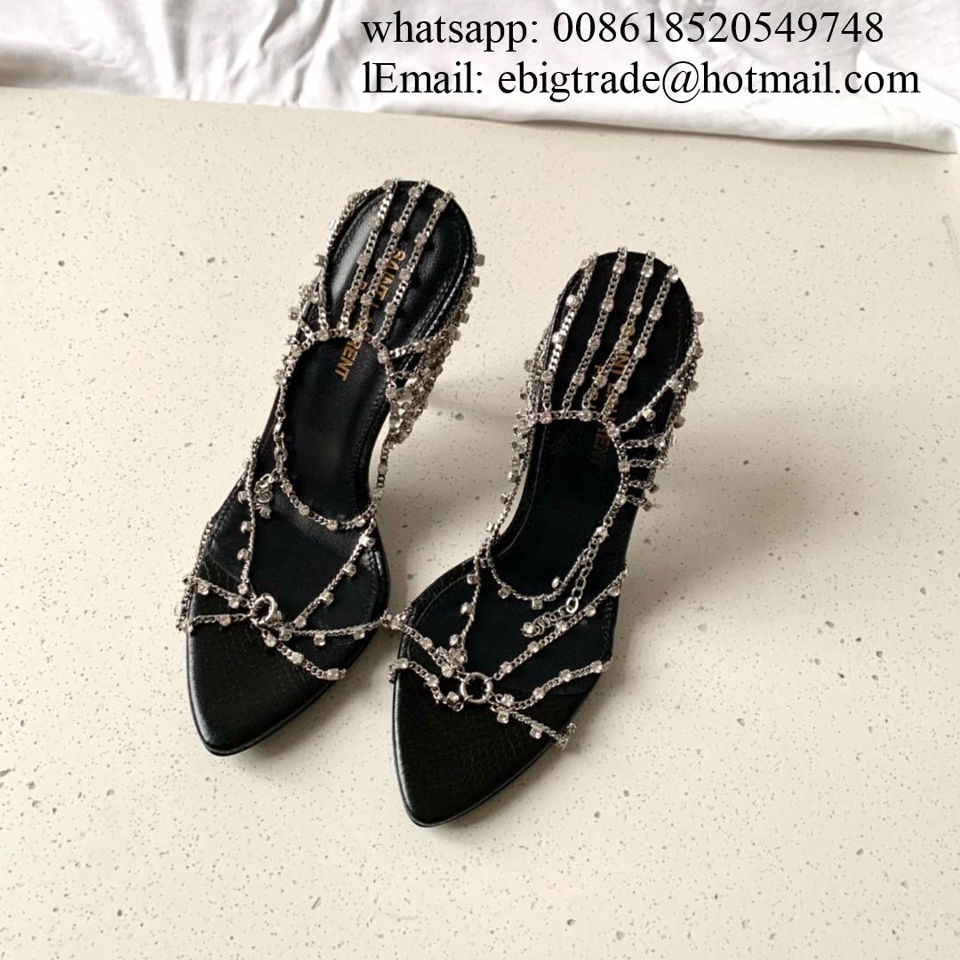 Saint Laurent Cassandra High Heel Sandals Saint Laurent Tribute Sandals heels 14