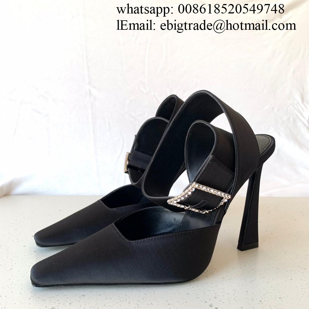 Saint Laurent Cassandra High Heel Sandals Saint Laurent Tribute Sandals heels 17
