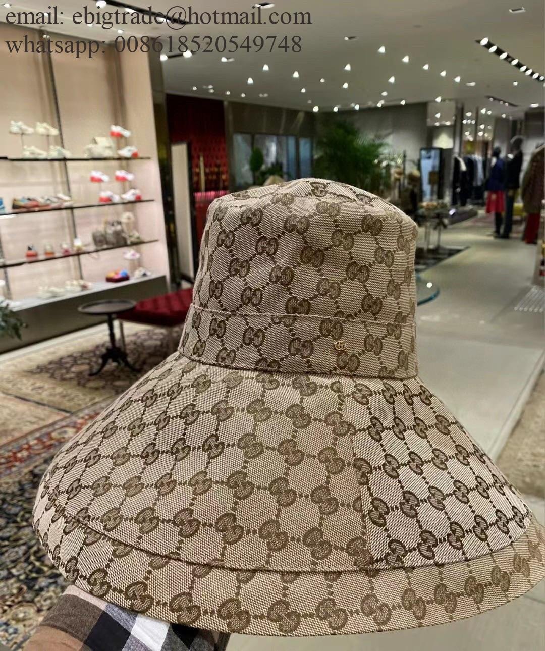  Gucci GG Monogram Canvas Jacquard Big Bucket hat