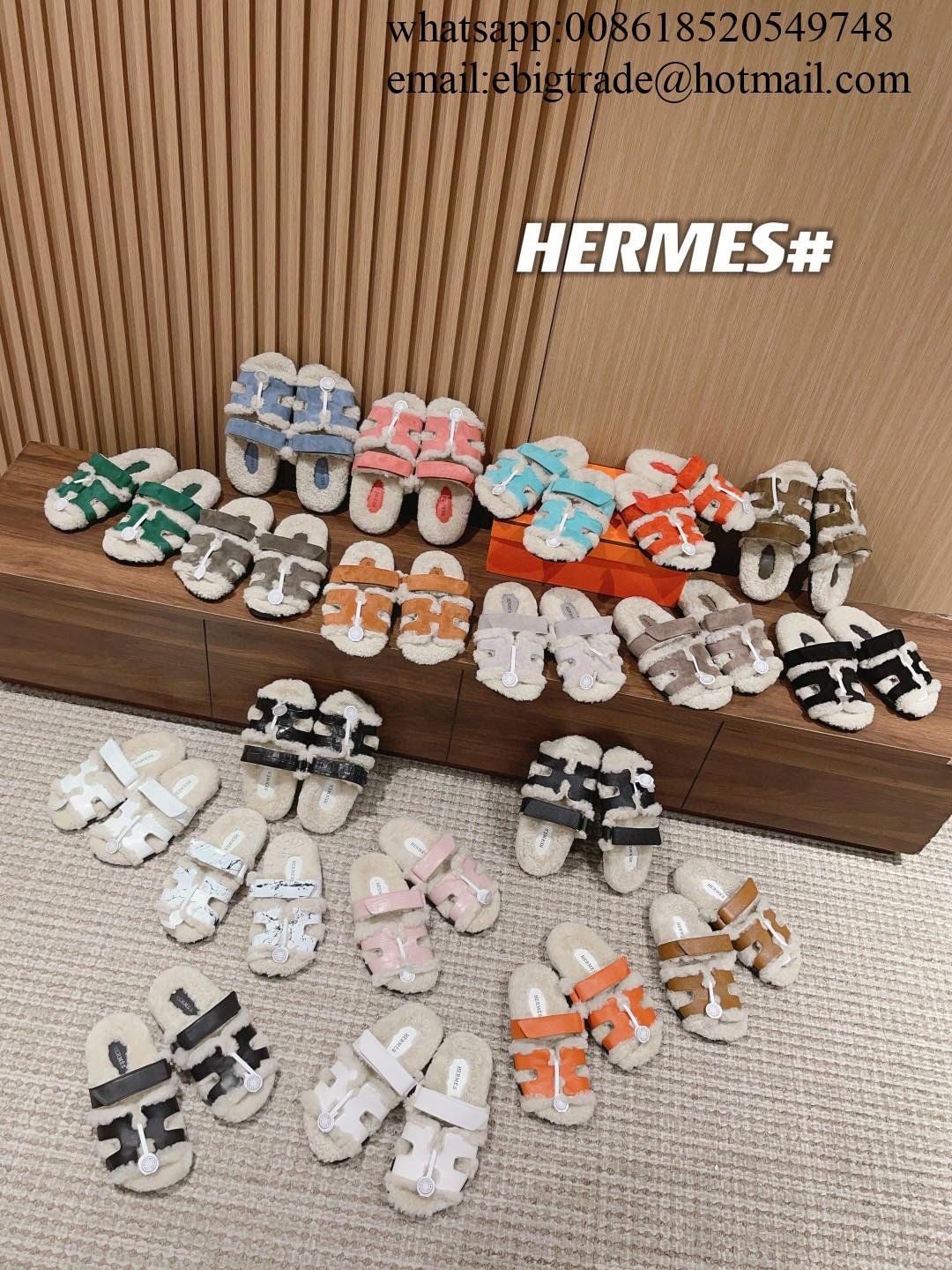 Hermes Chypre wool sandals