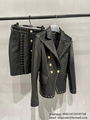 Cheap Balmain leather jacket BALMAIN Leather Riders Jacket Balmain Blazer Dress 