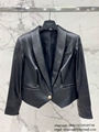 Cheap Balmain leather jacket BALMAIN Leather Riders Jacket Balmain Blazer Dress 