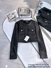 Cheap Balmain leather jacket BALMAIN Leather Riders Jacket Balmain Blazer Dress 