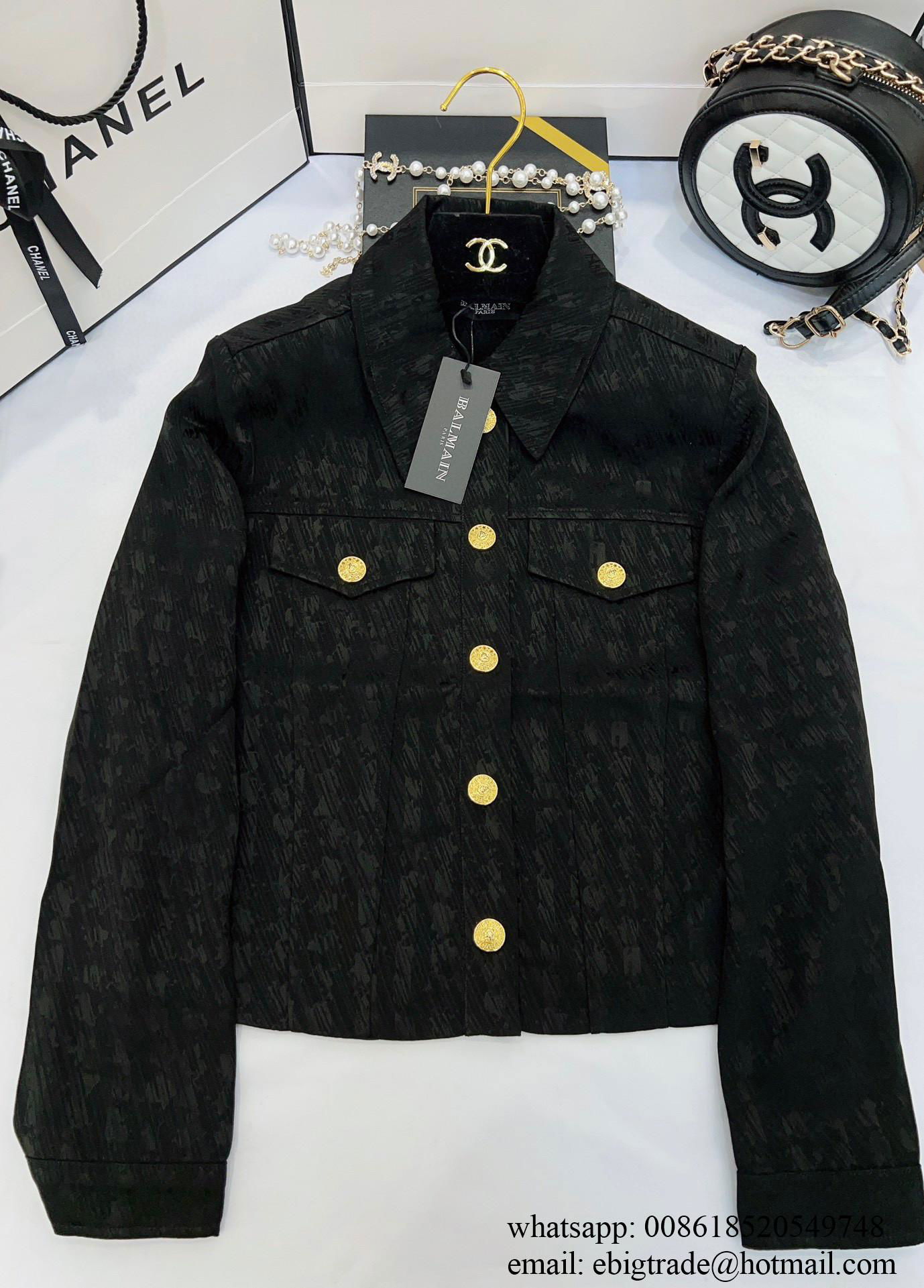 Cheap Balmain leather jacket BALMAIN Leather Riders Jacket Balmain Blazer Dress  4