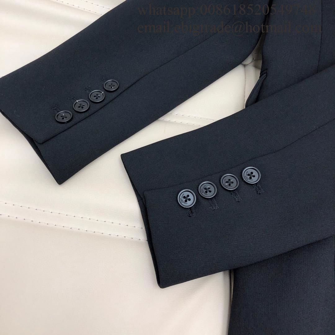 Sanit lauren     Double Breasted Wool Jacket     Suit Collar Diamond Jacket 4