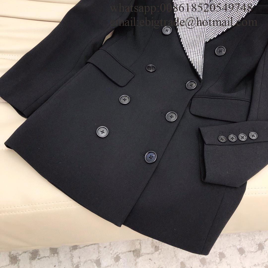 Sanit lauren     Double Breasted Wool Jacket     Suit Collar Diamond Jacket 5