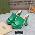 Cheap       women's Platform Sandals       leather Sandals Slides       Mules 6