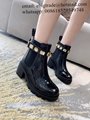 Women's Gucci leather Ankle Boots with belt