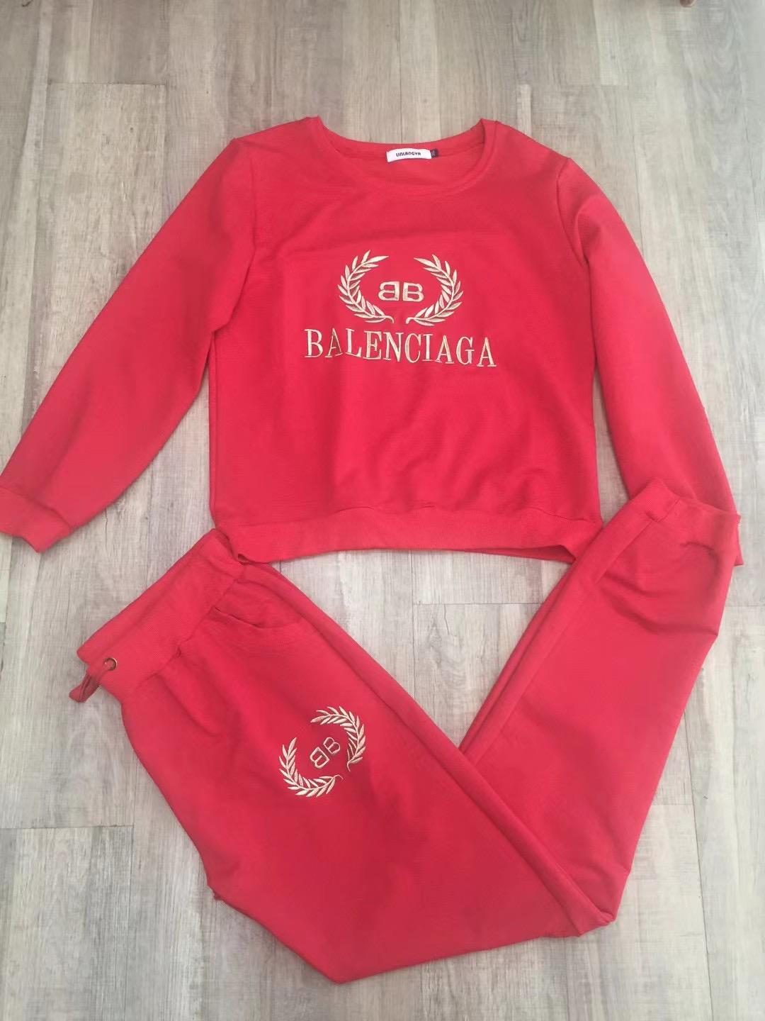  balenciaga tracksuit red