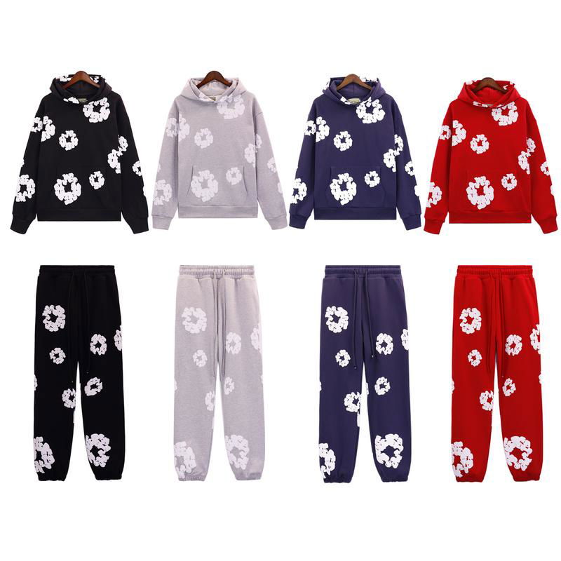 Wholesaler Denim Tears Wreath Hoodie Denim Tears Cotton Wreath Sweatpants 2