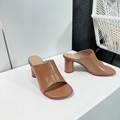 Calfskin leather Mule Sandals