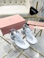 Wholesaler Miu Miu Sandals for women Miu Miu Leather Sandals Miu Miu shoes women