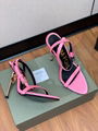 Tom Ford Laminated Leather Padlock Pointy Naked Sandal Tom Ford Velvet Sandals