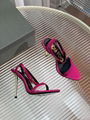 Tom Ford Laminated Leather Padlock Pointy Naked Sandal Tom Ford Velvet Sandals