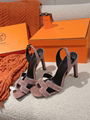 Hermes High heel Sandal in Suede Goatskin Women's Hermes Sandals For Sale